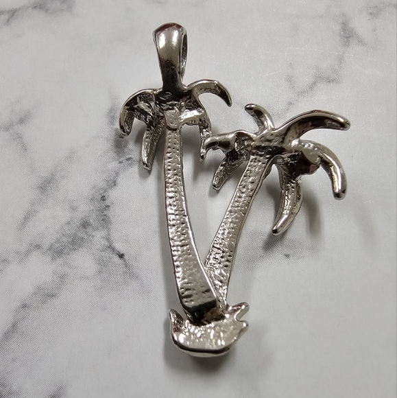 Silver Palm Tree Pendant - Picture 8 of 8